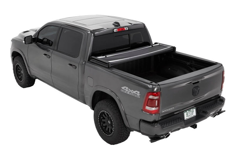 BES EZ-Fold Tonneau Covers - Bestop 19-26 Dodge Ram 1500 For 57 Ft Bed W/O Dodge Rambox {Exc Classic} Ez-Fold Soft Tonneau
