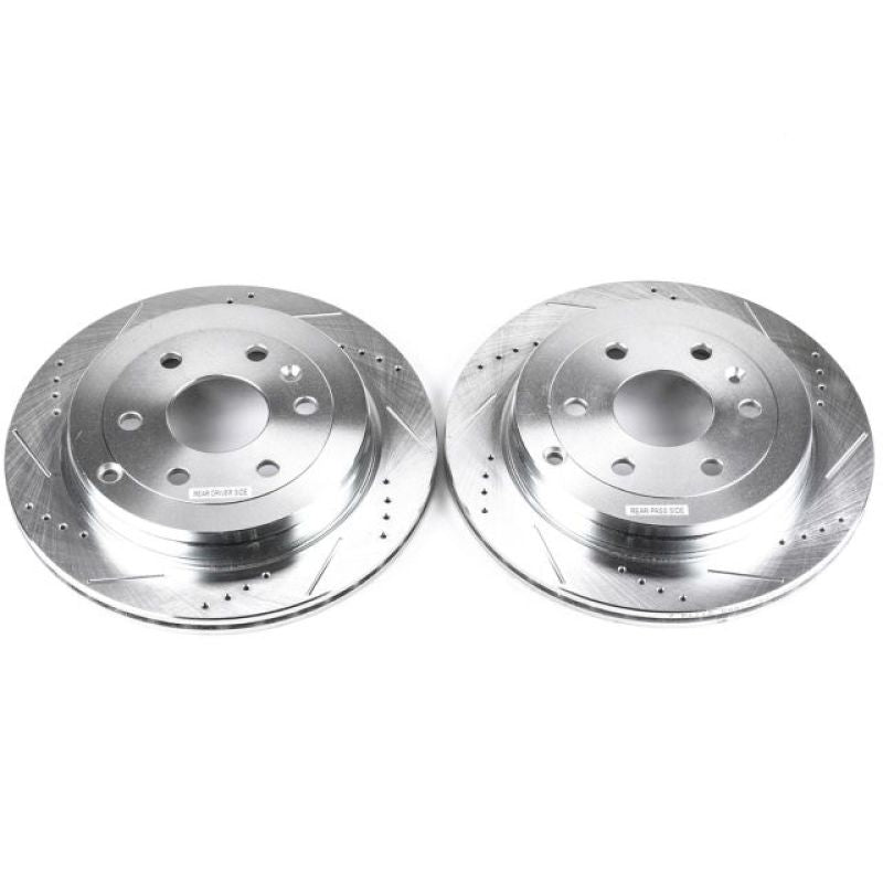 PSB Evolution Drill/Slot Rotor - Power Stop 08-17 Buick Enclave Rear Evolution Drilled & Slotted Rotors - Pair