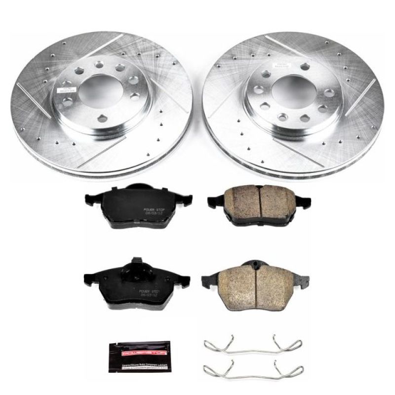PSB Z23 Evolution Kit - Power Stop 97-98 Saab 900 Front Z23 Evolution Sport Brake Kit