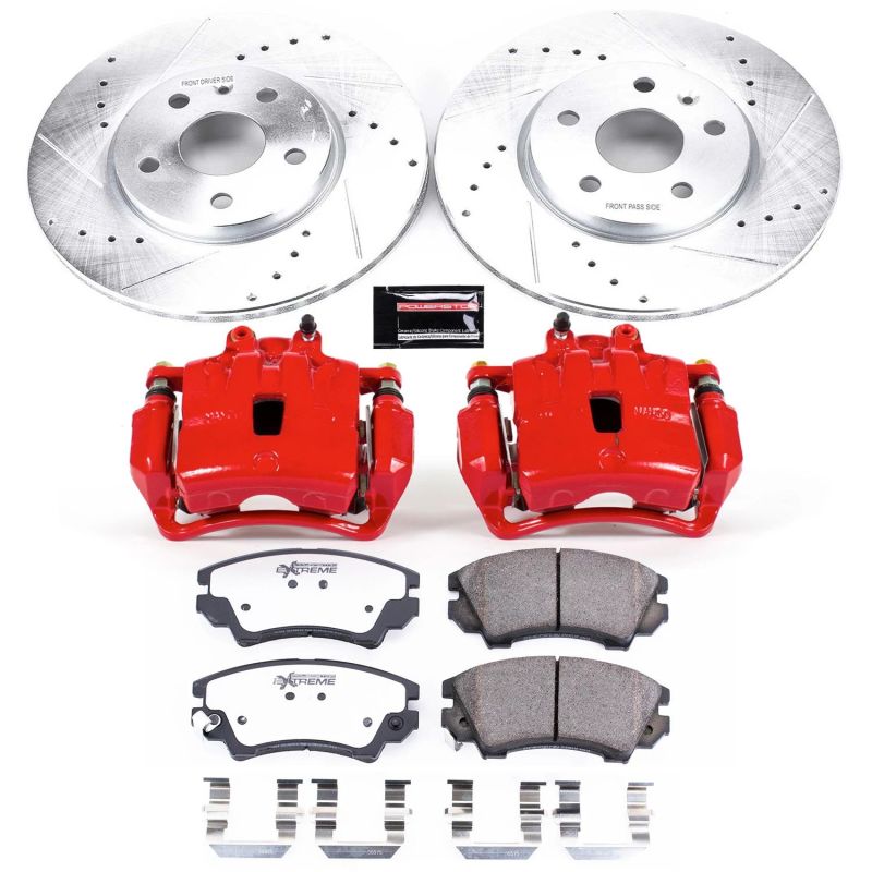 PSB Z26 Street Warrior Kit - Power Stop 10-11 Saab 9-5 Front Z26 Street Kit w/Cals