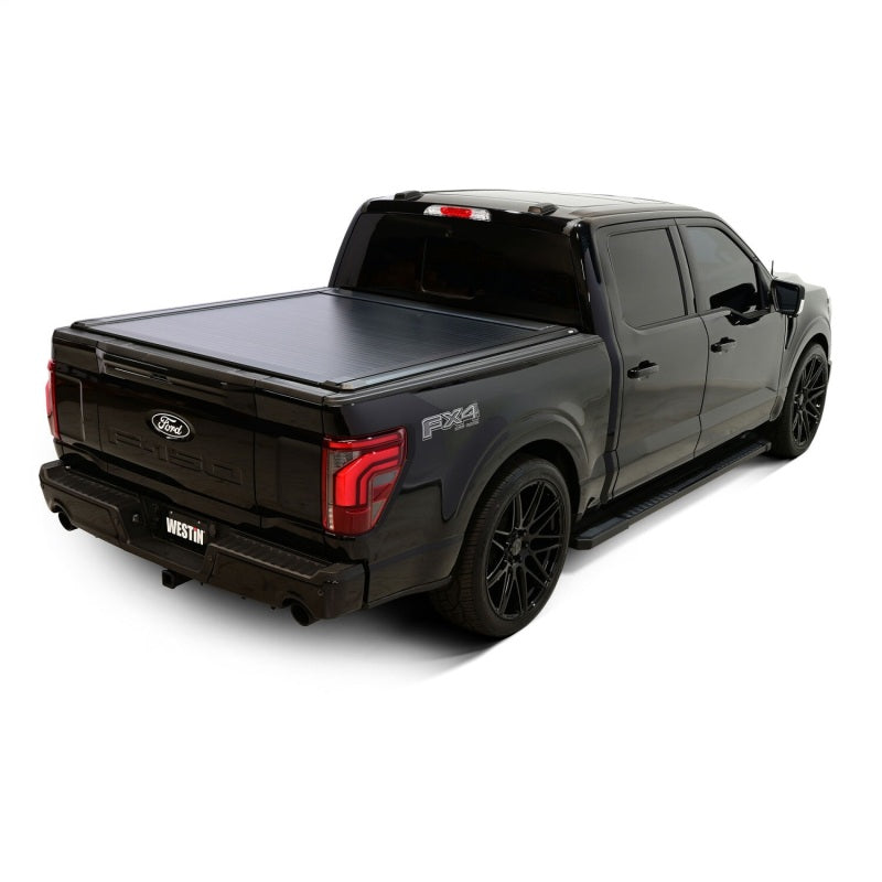 WES Electric Retractable Tonneau - Westin 15-25 Ford F-150 (Incl. 22-25 Lightning) 5.5ft Bed Electric Retractable Tonneau Cover - Black