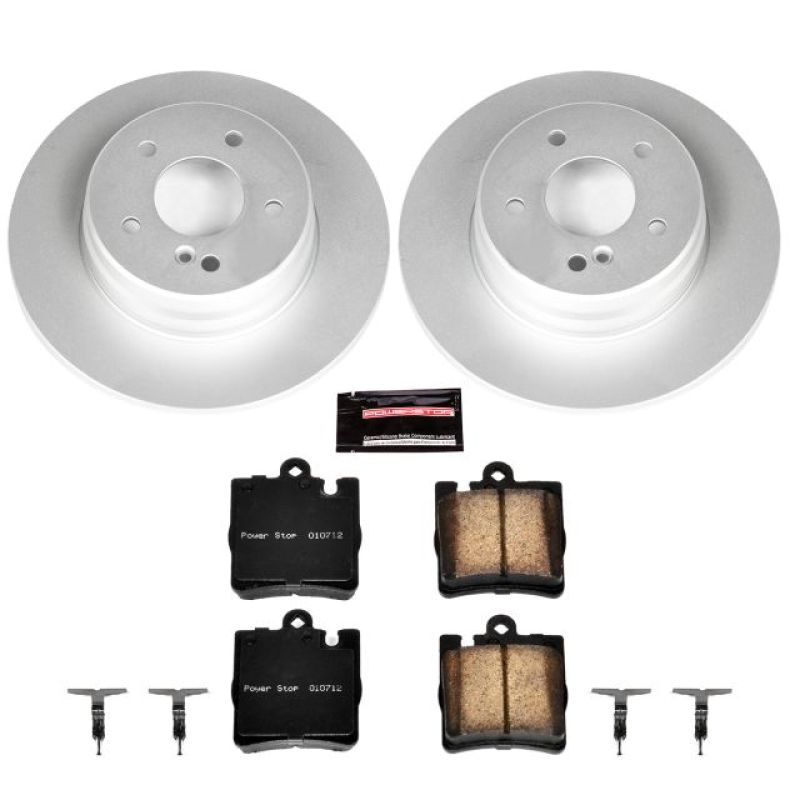 PSB Z23 Evolution Coated Kit - Power Stop 03-05 Mercedes-Benz C240 Rear Z23 Evolution Sport Coated Brake Kit