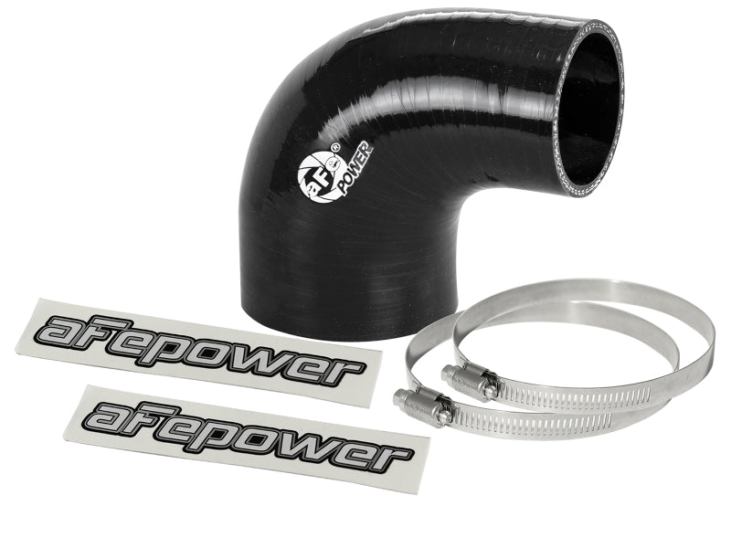 AFE Elbow Reducing Couplers - aFe Magnum FORCE Intake Coupling Kit (2-3/4 IN ID to 2 IN ID x 90 Deg.) Elbow Coupler - Black