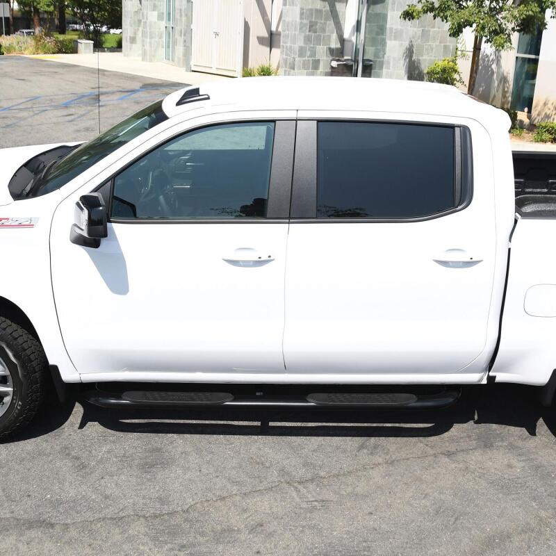 WES Nerf Bars - Platinum 4 - Westin 2019 Chevrolet Silverado/Sierra 1500 Crew Cab Platinum 4 Oval Nerf Step Bars - Black