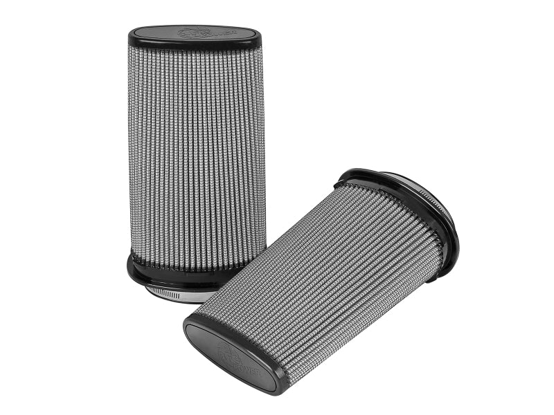 AFE Universal Pro Dry S Filter - aFe MagnumFLOW Air Filters (5x2-1/4) F x (6-1/4x3-3/4) B (MT2) x (5-1/4 x 2-1/8) Tx11H