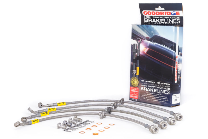 GR G-Stop Brake Line Kits - Goodridge 03+ Honda Accord w/ Rear Disc Brake Lines