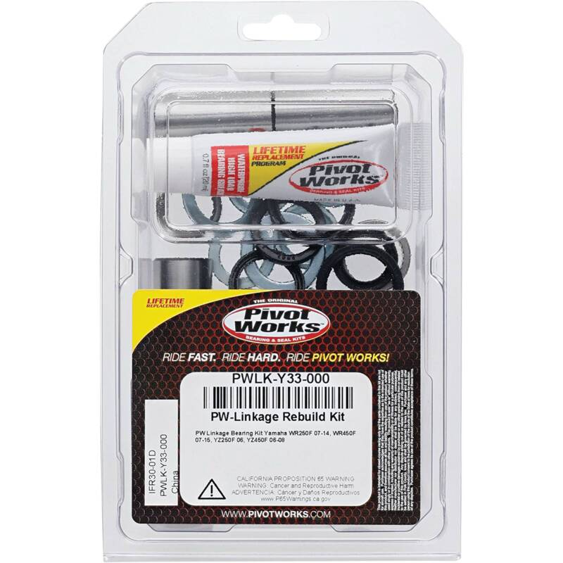 PIV Linkage Rebuild Kit - Pivot Works 07-14 Yamaha WR250F Linkage Bearing Kit