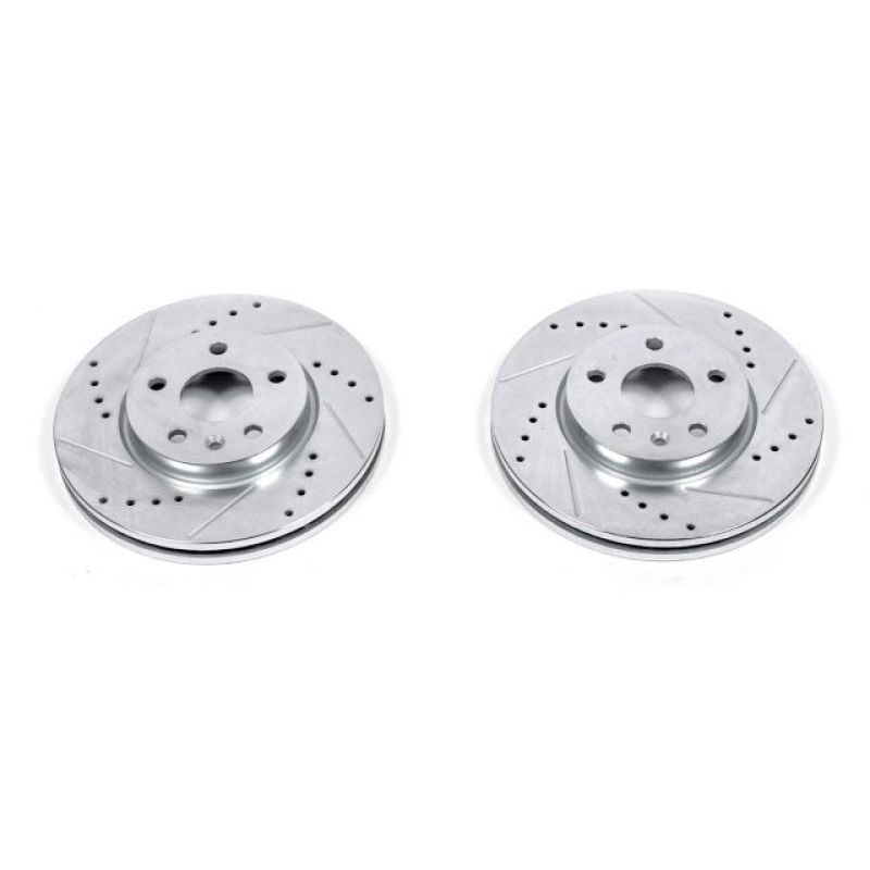 PSB Evolution Drill/Slot Rotor - Power Stop 17-19 Chevrolet Bolt EV Front Evolution Drilled & Slotted Rotors - Pair