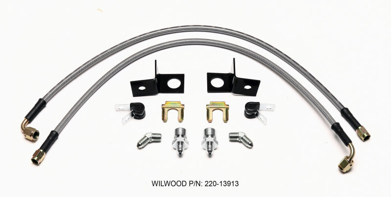 WIL Flexline Brake Hose - Wilwood Flexline Kit Rear 2015-Up Mustang