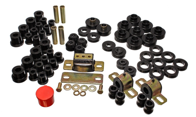 ES Hyper-Flex Sets - Black - Energy Suspension 76-79 Jeep CJ/CJ7 Black Hyper-Flex Master Bushing Set