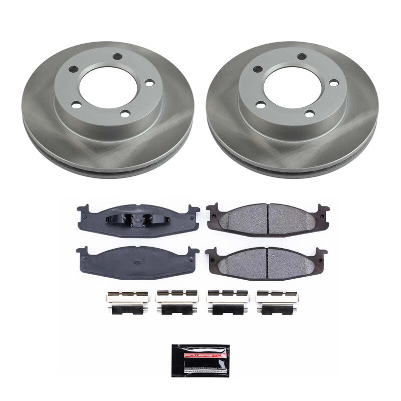PSB Semi-Coated Rotor Kits - Power Stop 94-96 Ford F-150 Front Semi-Coated Rotor Kit