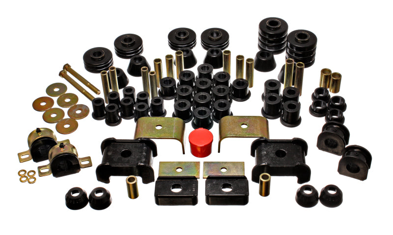 ES Hyper-Flex Sets - Black - Energy Suspension 73-80 Chevy/GMC 4WD (W/ Stock Front Springs) Black Hyper-flex Master Bushing Set