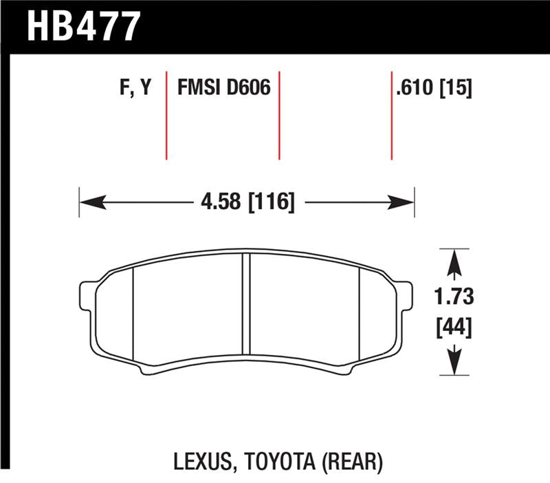 HAWK HPS Brake Pad Sets - Hawk HPS Street Brake Pads