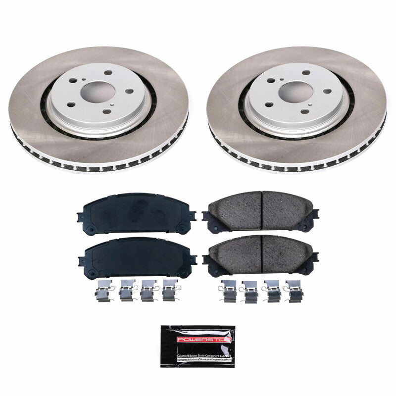PSB Semi-Coated Rotor Kits - Power Stop 20-23 Toyota Camry Front Semi-Coated Rotor Kit