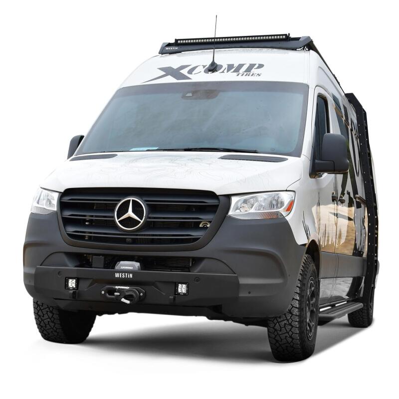 WES Pro-Series Bumpers - Westin 19-23 Mercedes-Benz Sprinter Pro-Series Mid Width Front Bumper - Textured Black