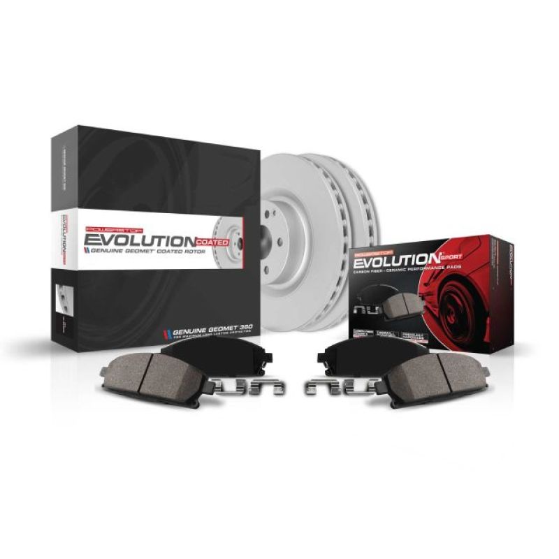 PSB Z23 Evolution Coated Kit - Power Stop 00-06 Audi TT Quattro Rear Z23 Evolution Sport Coated Brake Kit