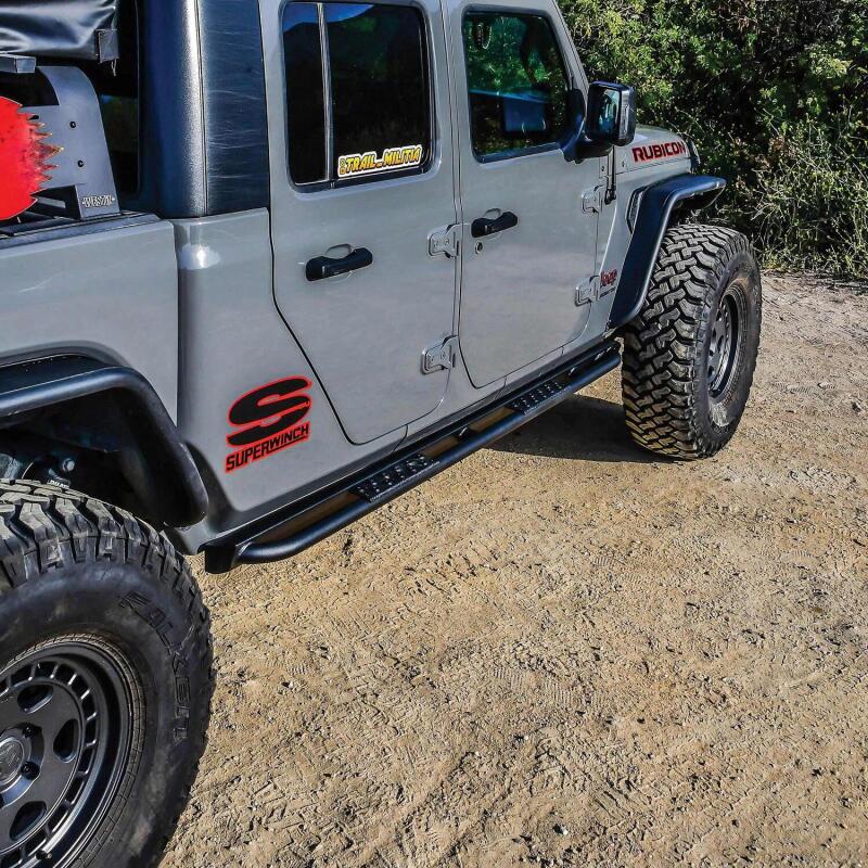 WES XTS Rock Sliders - Westin 20-23 Jeep Gladiator Rock Slider - Textured Black