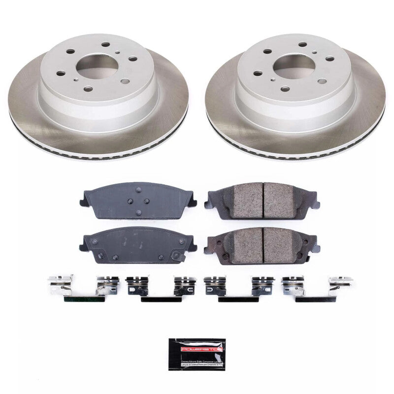 PSB Semi-Coated Rotor Kits - Power Stop 15-20 GMC Yukon XL Rear Semi-Coated Rotor Kit