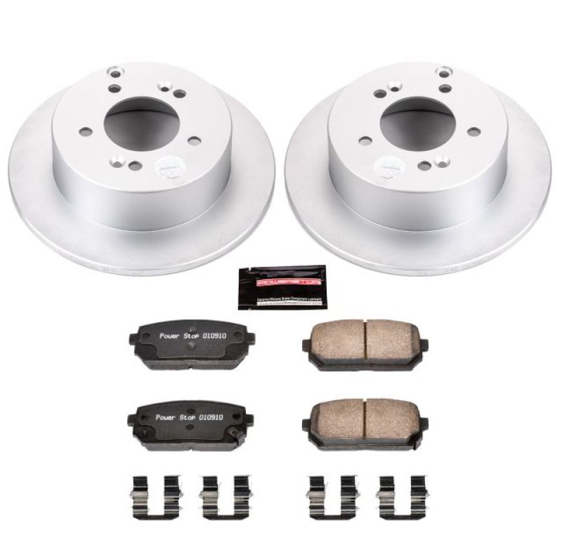 PSB Z17 Evolution Coated Kit - Power Stop 07-10 Kia Rondo Rear Z17 Evolution Geomet Coated Brake Kit
