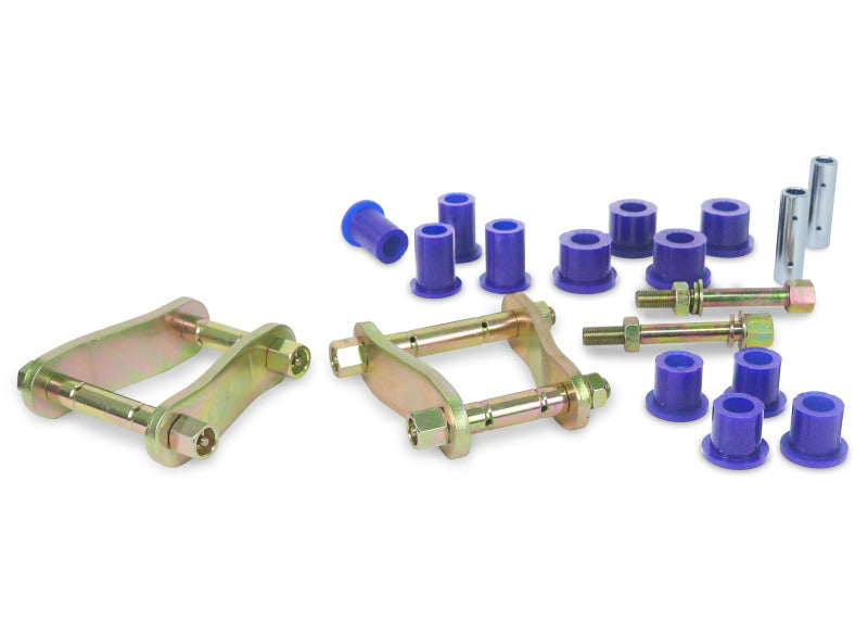 SPR Bushings - Leaf Spring - SuperPro 05-15 Toyota Hilux 4WD Greasable Shackle and Bushing Kit