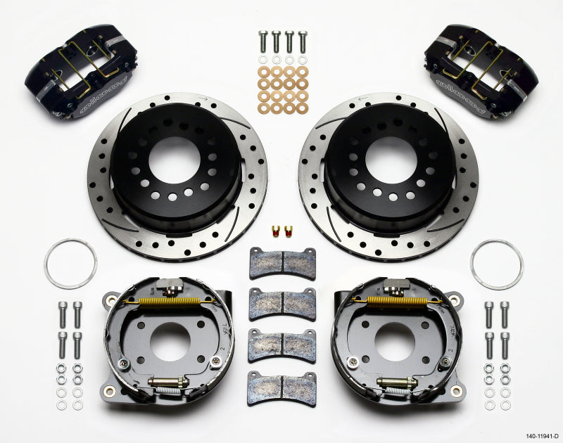 WIL Dynapro Brake Kit - Wilwood Dynapro Low-Profile 11.00in P-Brake Kit Drilled AMC 71-74 2.60in Offset