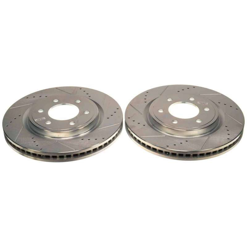 PSB Evolution Drill/Slot Rotor - Power Stop 21-22 Ford F-150 Front Drilled & Slotted Rotor (Pair)