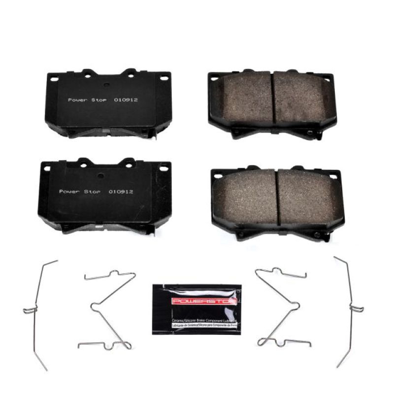 PSB Z23 Evolution Brake Pads - Power Stop 01-03 Toyota Sequoia Front Z23 Evolution Sport Brake Pads w/Hardware