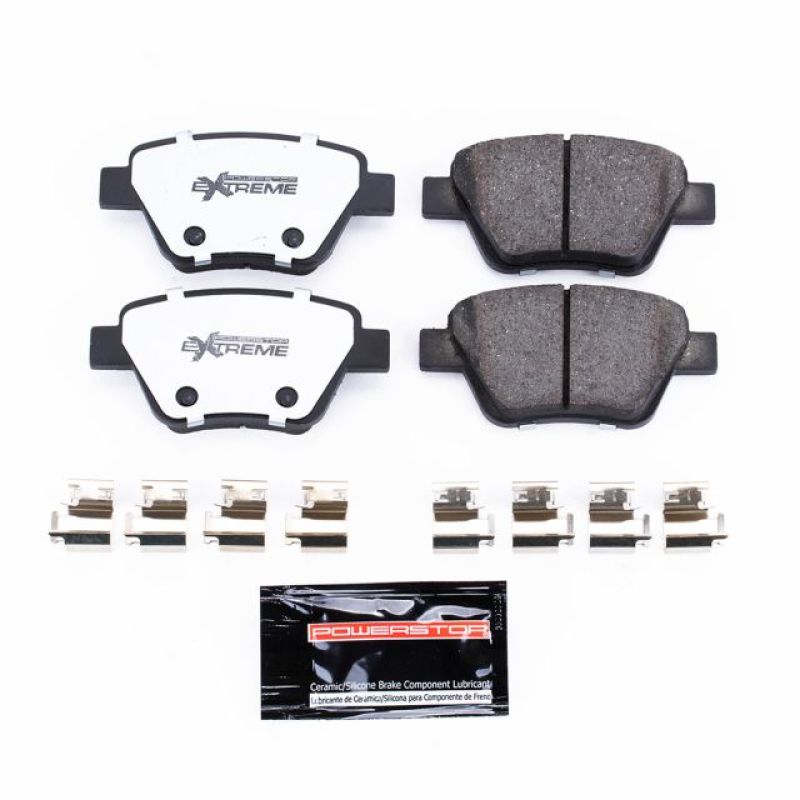 PSB Z26 Extreme Brake Pads - Power Stop 10-13 Audi A3 Rear Z26 Extreme Street Brake Pads w/Hardware