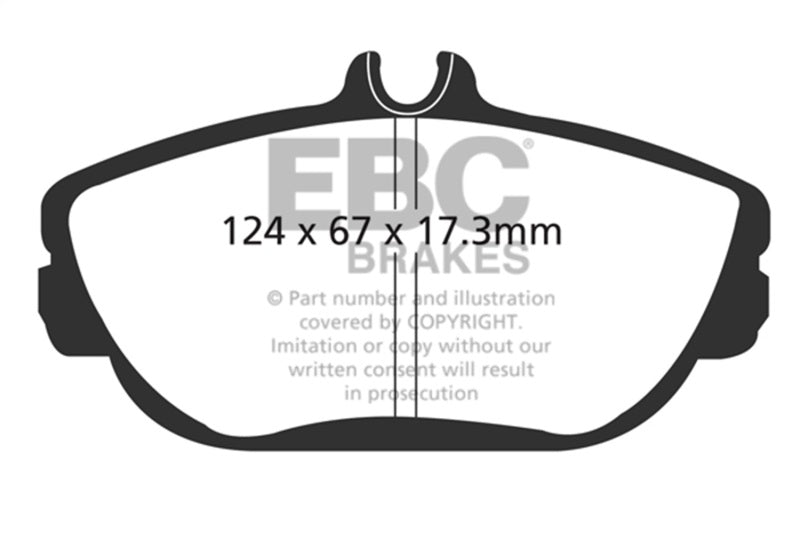 EBC Ultimax2 Brake Pad Sets - EBC 94-00 Ford Taurus 3.0 Ultimax2 Front Brake Pads
