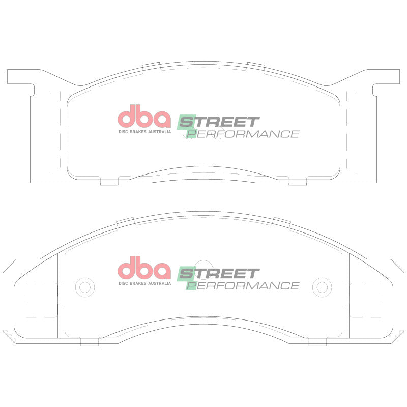 DBA SP Performance Brake Pads - DBA 70-71 Ford Torino Front SP Performance Brake Pads