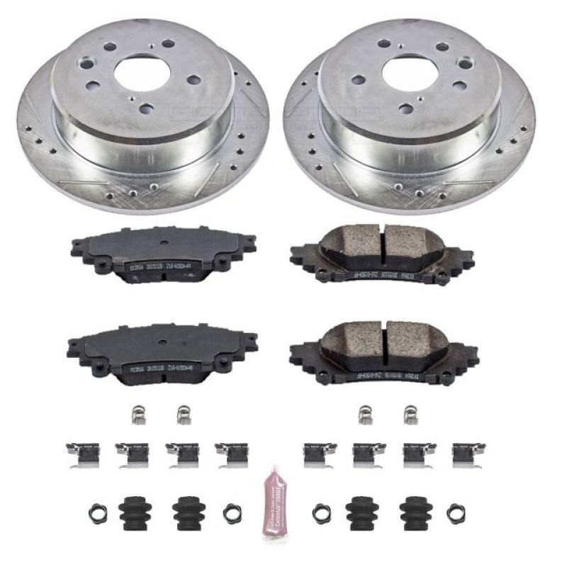 PSB Z23 Evolution Kit - Power Stop 14-15 Lexus IS250 Rear Z23 Evolution Sport Brake Kit
