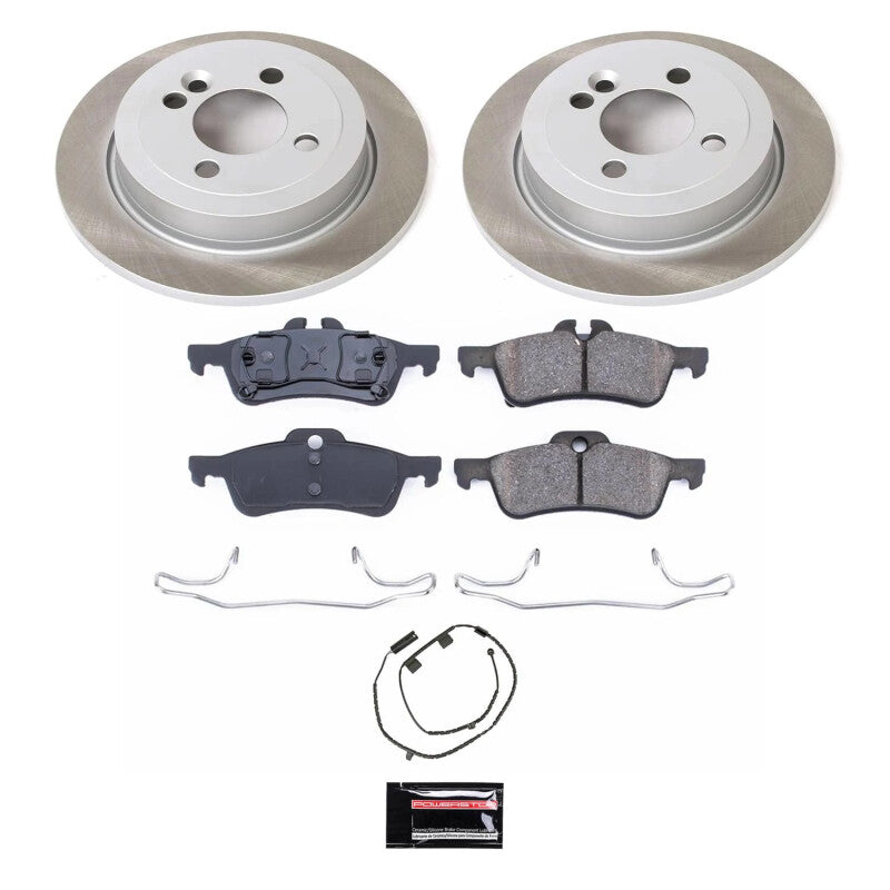 PSB Semi-Coated Rotor Kits - Power Stop 07-08 Mini Cooper Rear Semi-Coated Rotor Kit