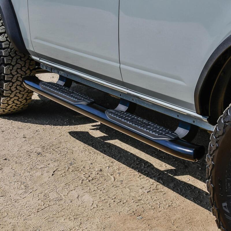 WES Nerf Bars - PRO TRAXX 5 - Westin 21-22 Ford Bronco (4-Door) PRO TRAXX 5 Oval Nerf Step Bars - Textured Black