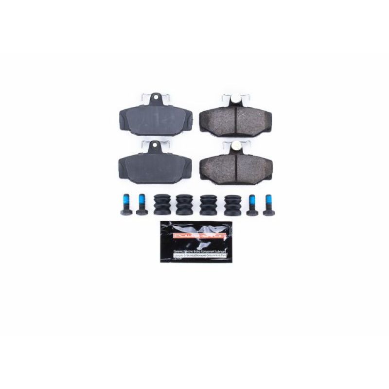 PSB Z23 Evolution Brake Pads - Power Stop 88-90 Volvo 760 Rear Z23 Evolution Sport Brake Pads w/Hardware