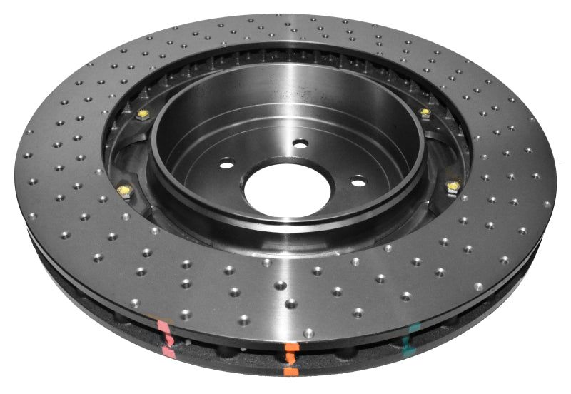 DBA 5000 Series Drilled Rotors - DBA 10-15 Chevrolet Camaro SS V8 Front 5000 Series Cross Drilled Rotor w/Black Hat