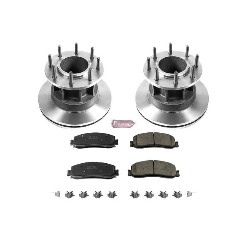 PSB Autospecialty Rotor - Power Stop 2012 Ford F-350 Super Duty Front Autospecialty Brake Kit