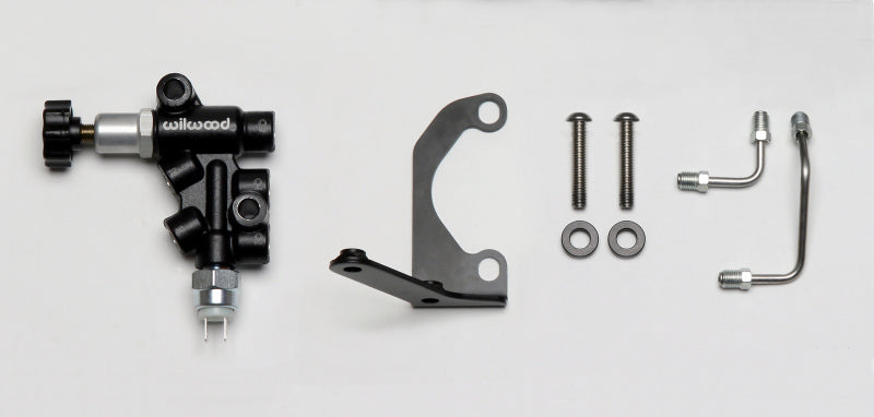WIL Master Cylinder - Wilwood Tandem Master Cylinder Mounting Bracket L/H Kit w/ Prop Valve