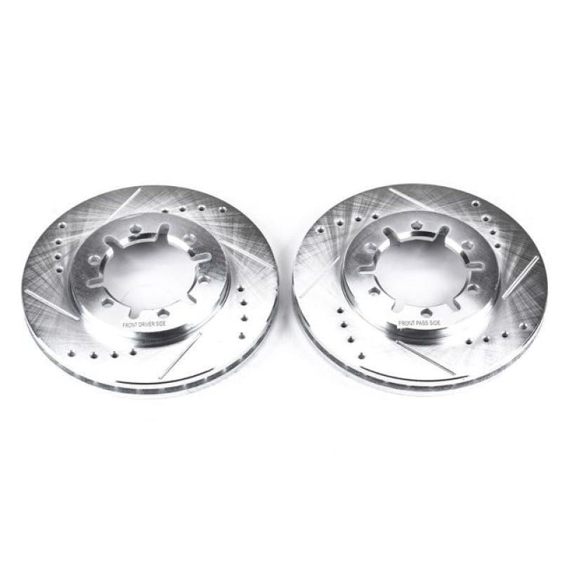 PSB Evolution Drill/Slot Rotor - Power Stop 98-04 Nissan Frontier Front Evolution Drilled & Slotted Rotors - Pair