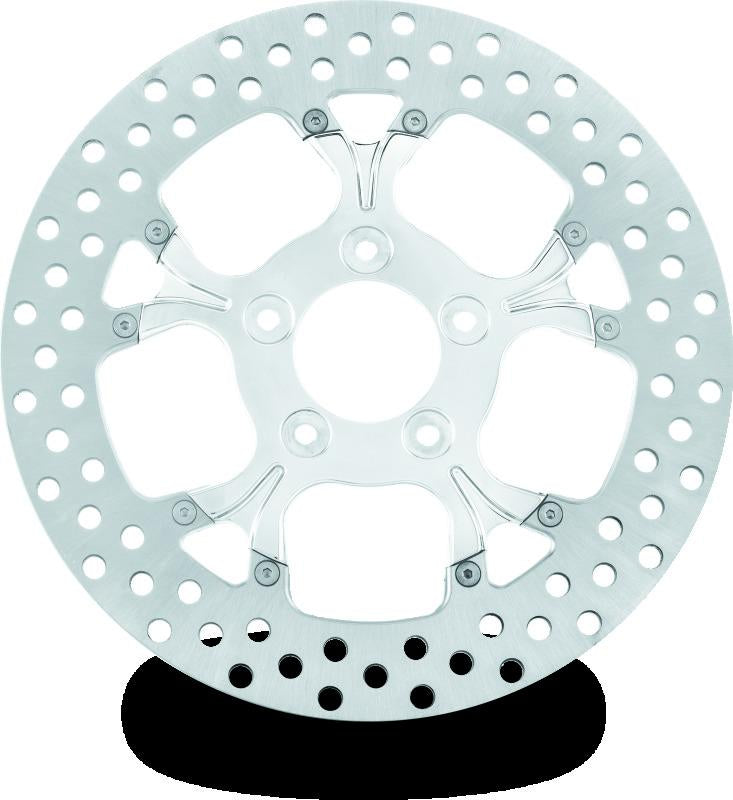 PFM Brake Rotors - Performance Machine Disc/Carr 11.8 Galaxy Front Right - Chrome