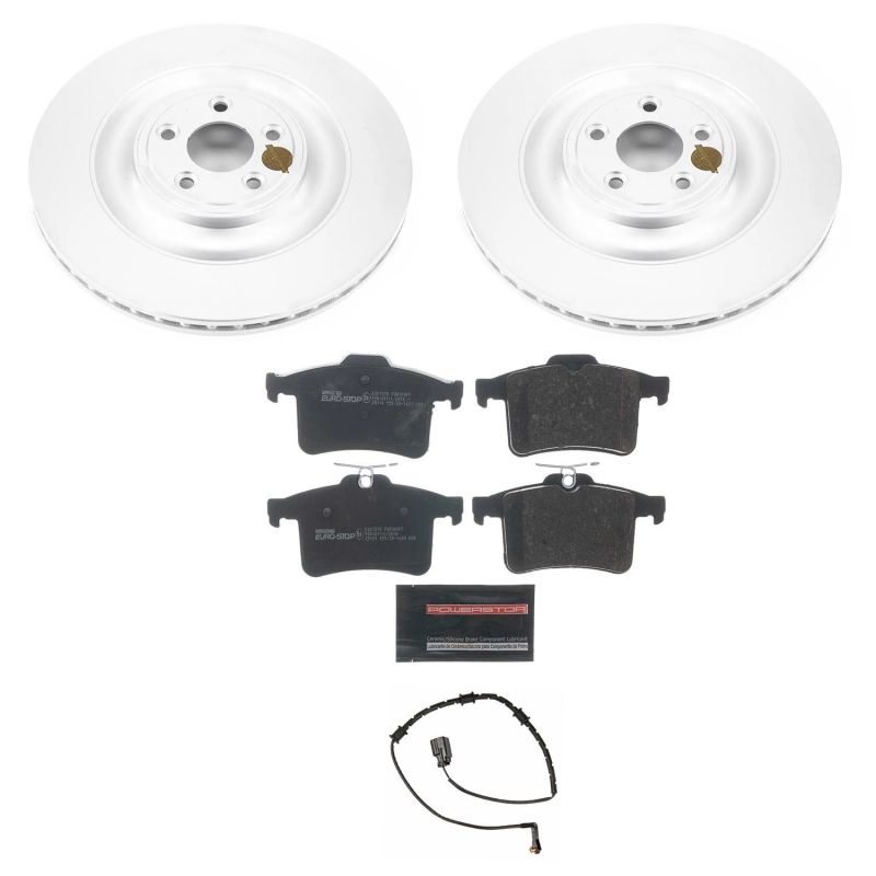 PSB Euro-Stop Kit - Power Stop 10-15 Jaguar XF Rear Euro-Stop Brake Kit