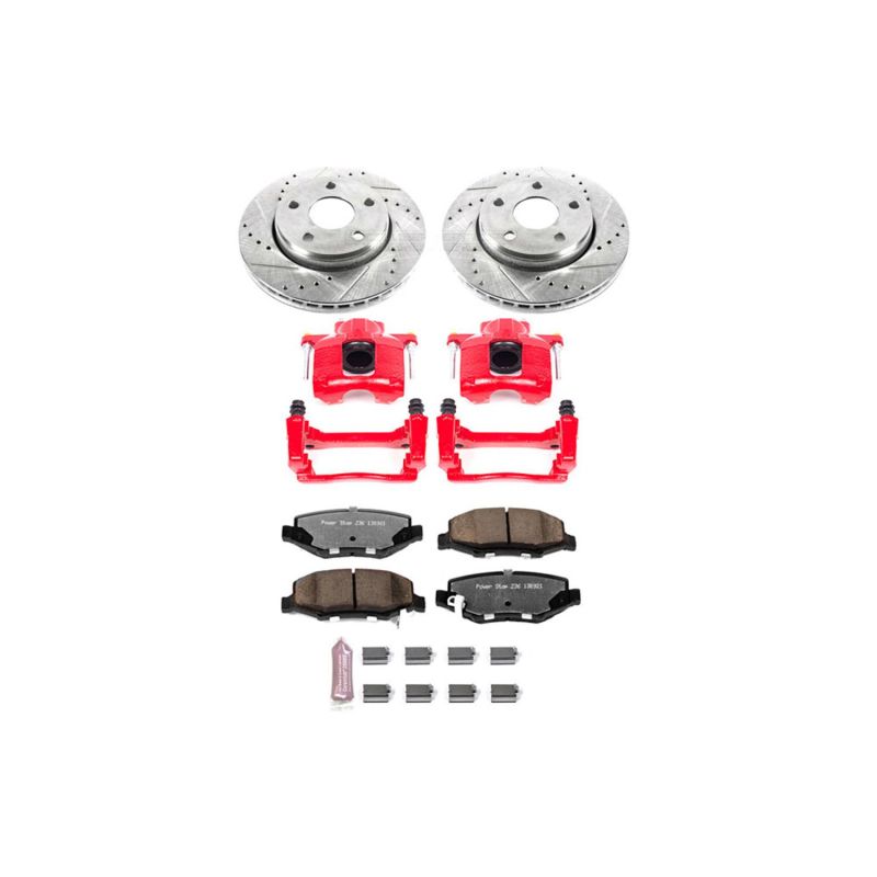 PSB Z36 Truck & Tow Kit w/Cals - Power Stop 07-17 Jeep Wrangler Front Z36 Truck & Tow Brake Kit w/Calipers