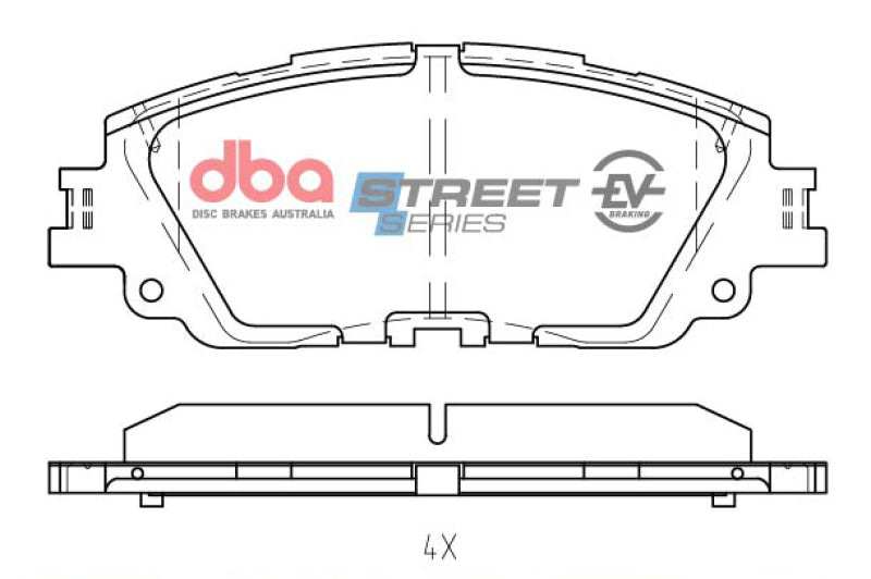 DBA Street Series Brake Pads - DBA 19-21 Lexus ES350 Front SSEV Street Series Brake Pads