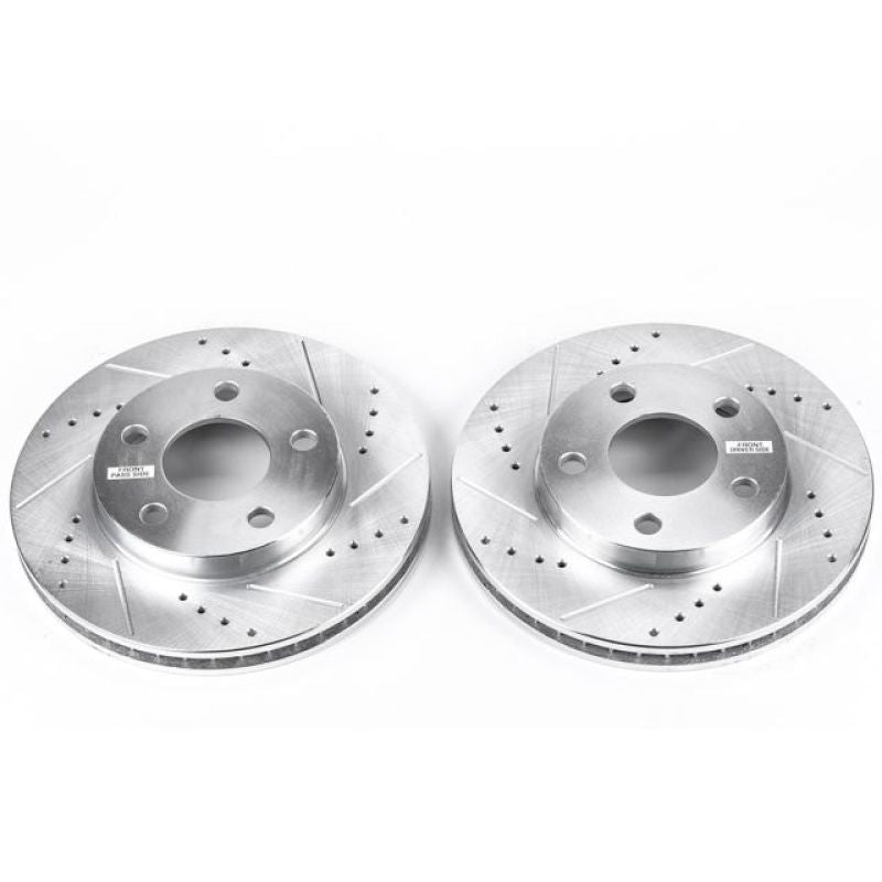 PSB Evolution Drill/Slot Rotor - Power Stop 04-05 Chevrolet Classic Front Evolution Drilled & Slotted Rotors - Pair