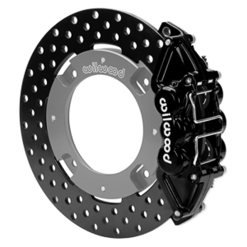 WIL UTV Big Brake Kits - Wilwood 17-21 Can-Am X3RS Black 6-Piston Rear Kit 11.25in - Drilled Rotors