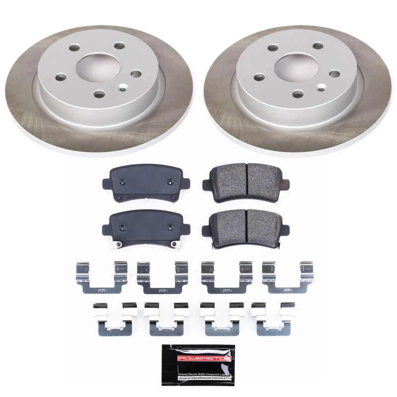 PSB Semi-Coated Rotor Kits - Power Stop 10-11 Saab 9-5 Rear Semi-Coated Rotor Kit