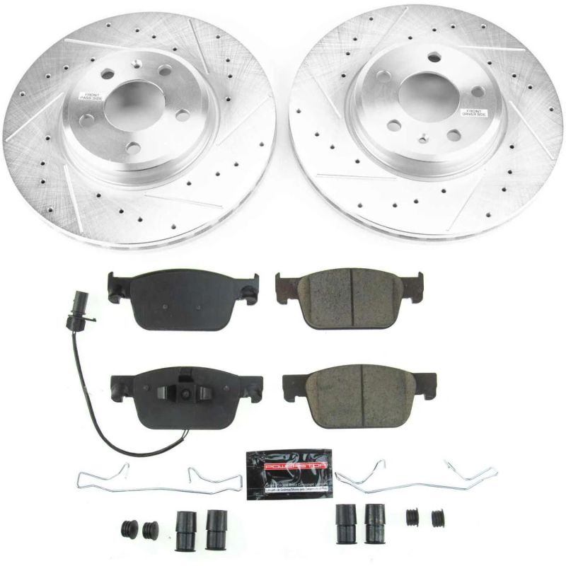 PSB Z23 Evolution Kit - Power Stop 17-19 Audi A4 Front Z23 Evolution Sport Brake Kit