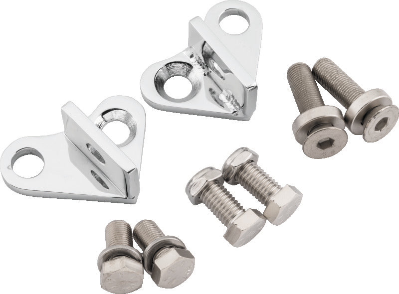 BUR Lowering Kits - Burly Brand 85-96 FLH/FLT Rear Lowering Kit - Chrome