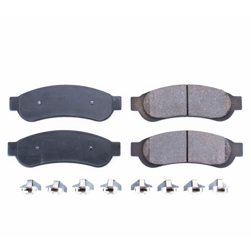 PSB Z17 Evolution Brake Pads - Power Stop 10-12 Ford F-250 Super Duty Rear Z17 Evolution Ceramic Brake Pads w/Hardware