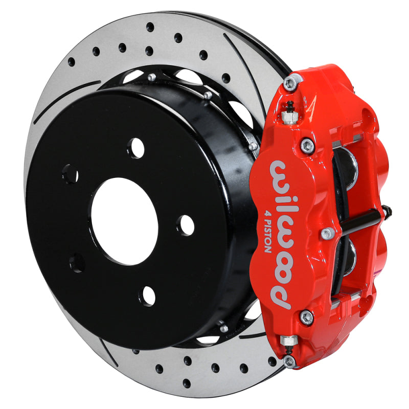 WIL Superlite Brake Kit - Wilwood 18-21 Jeep Wrangler Narrow Superlite 4R Rear Brake Kit SRP 13.50in Rotor w/Lines - Red