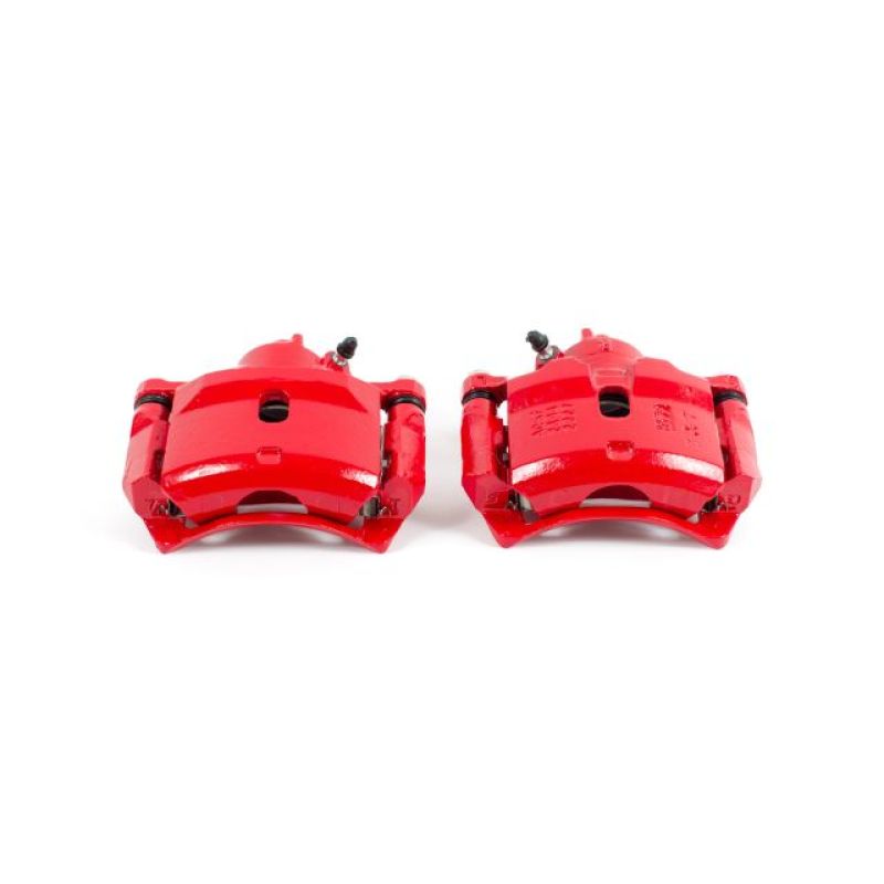 PSB Red Calipers - Power Stop 97-99 Acura CL Front Red Calipers w/Brackets - Pair